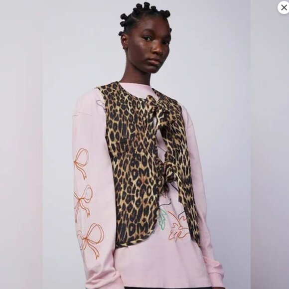 NWT Damson Madder Tilly Gilet in Leopard Print - Picture 11 of 14